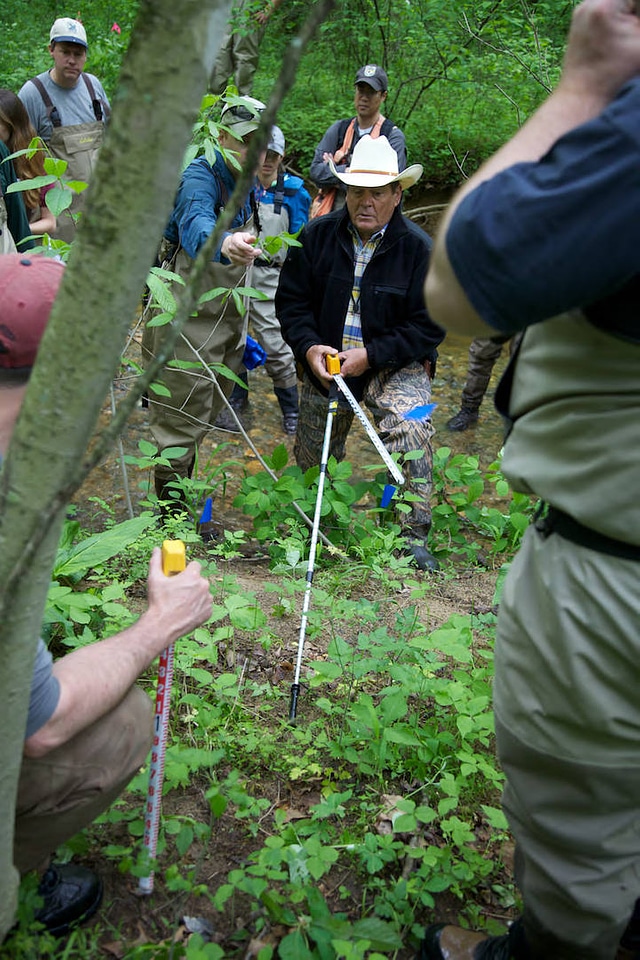 FWS employees surveying and assessing rivers and streams-2