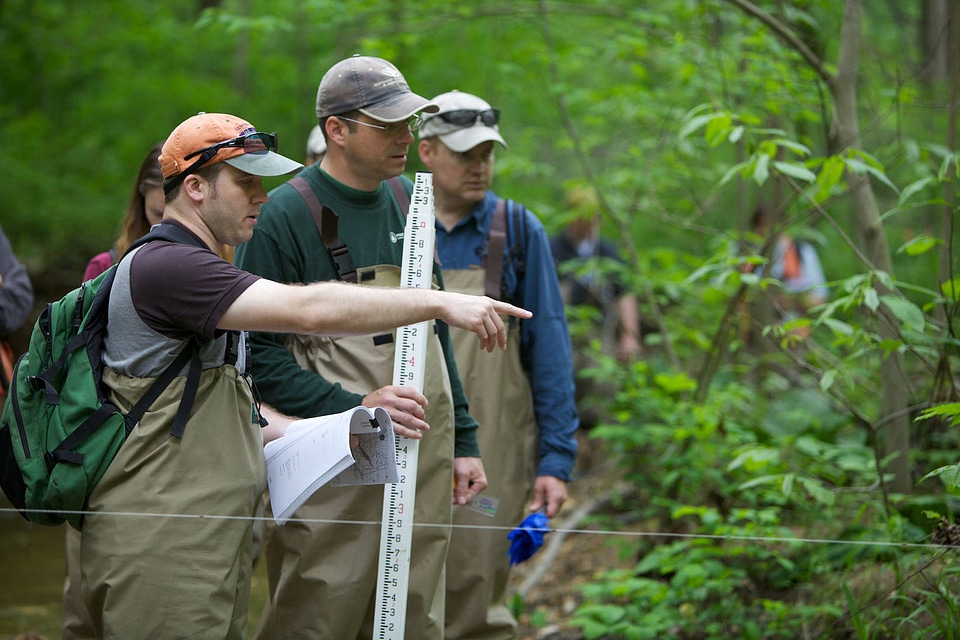FWS employees surveying and assessing rivers and streams-1