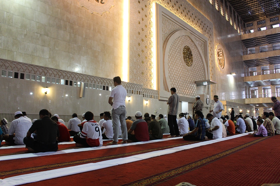 Prayer moslem religion photo