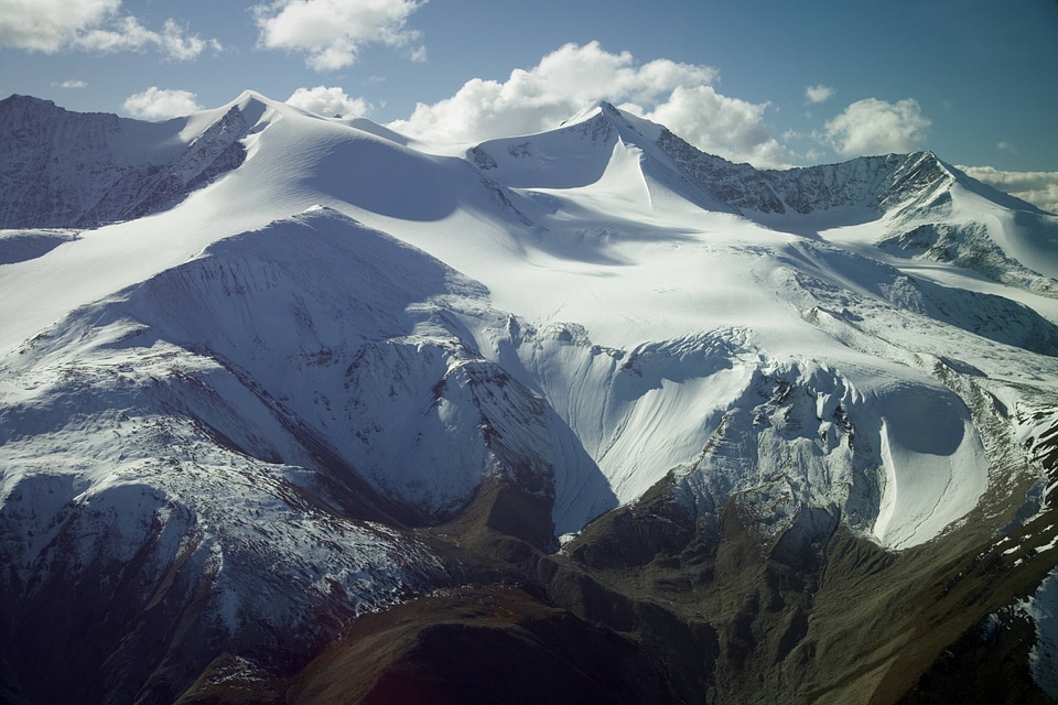 Snow-capped mountains in Alaska