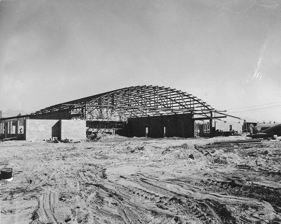 Construction of Hangar at Lake Hood