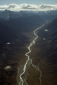 Mountains and waterways photo