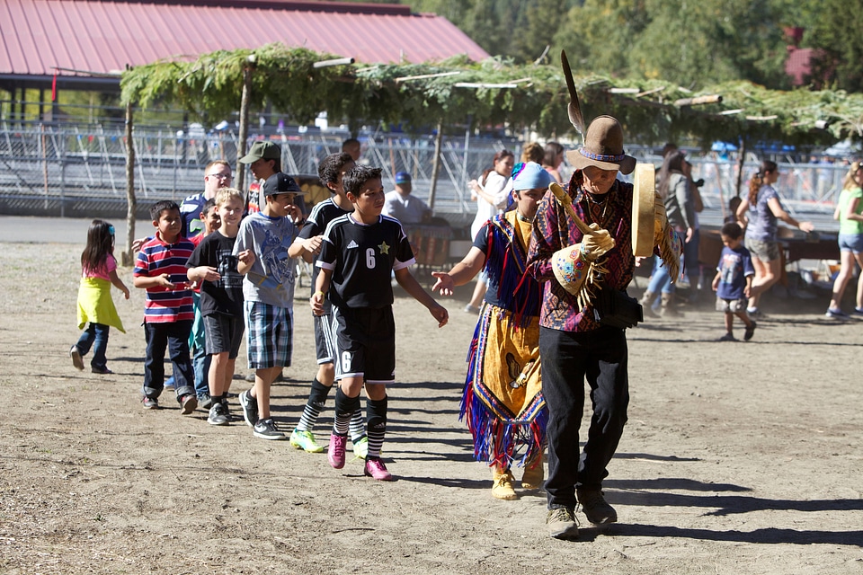 Performing Native American dancers-3