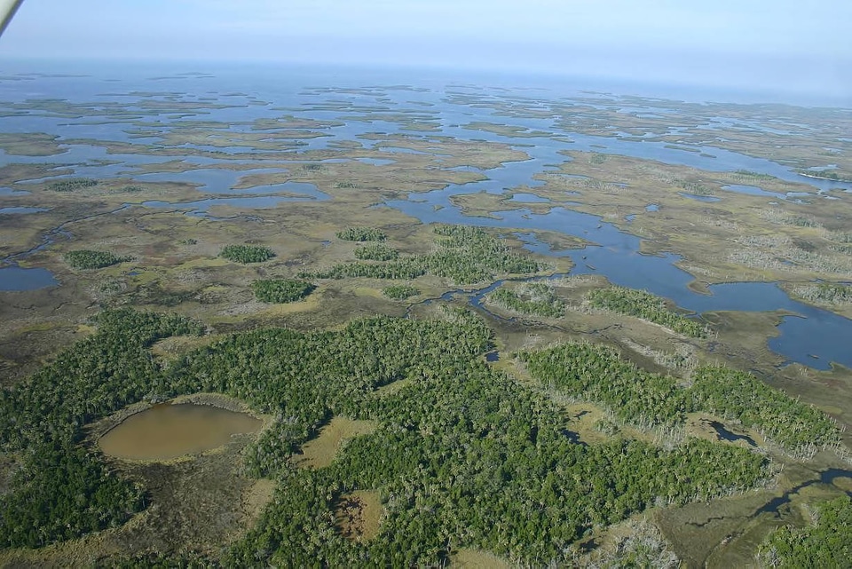 Aerial of Chassahowitzka National Wildlife Refuge