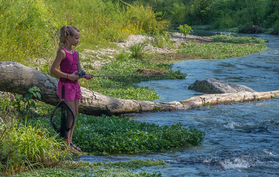 Young girl fishing-1