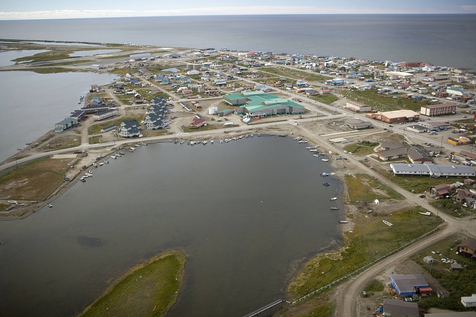 Aerial view of Selawik National Wildlife Regue