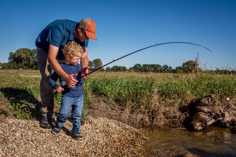 Father and son fishing-3
