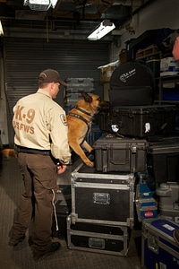 Law enforcement with K-9-2