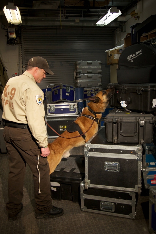 Law enforcement with K-9-2