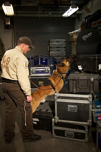 Law enforcement with K-9-2