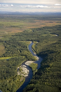 Panoramic view of a river photo