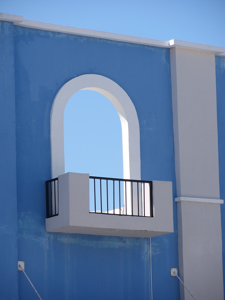Blue sky balcony