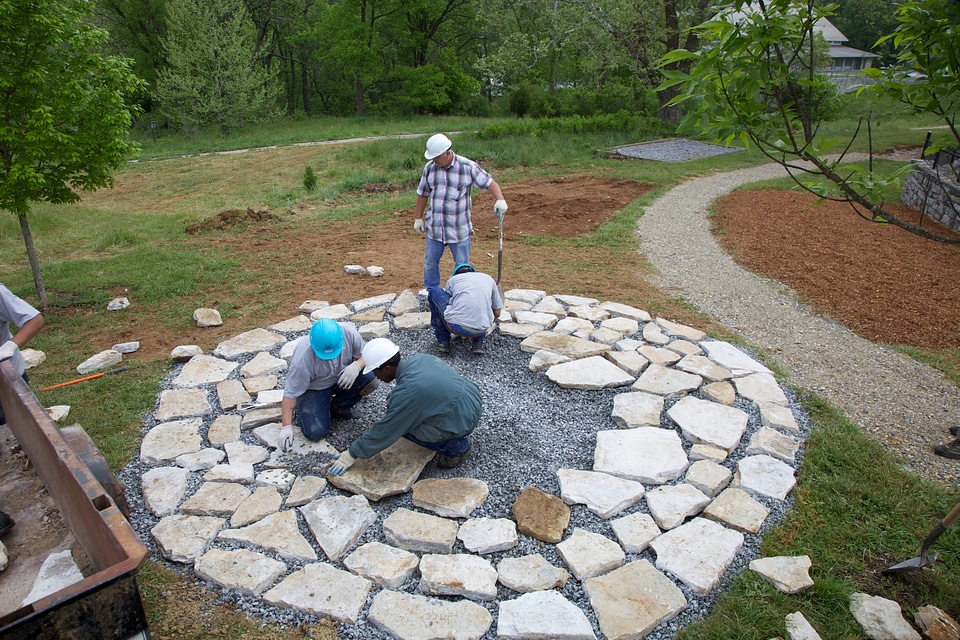 Construction of outdoor classroom-1