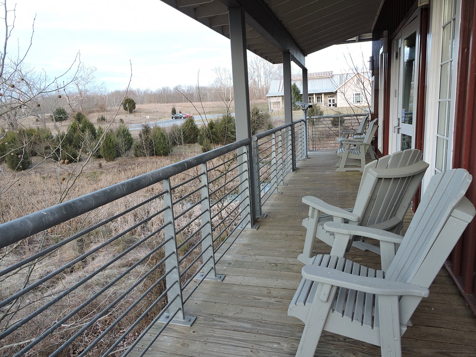Back porch view from the FWS Conservation Library