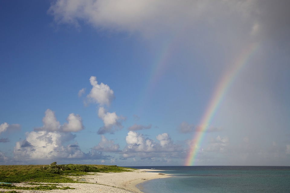 Rainbow on Laysan Island