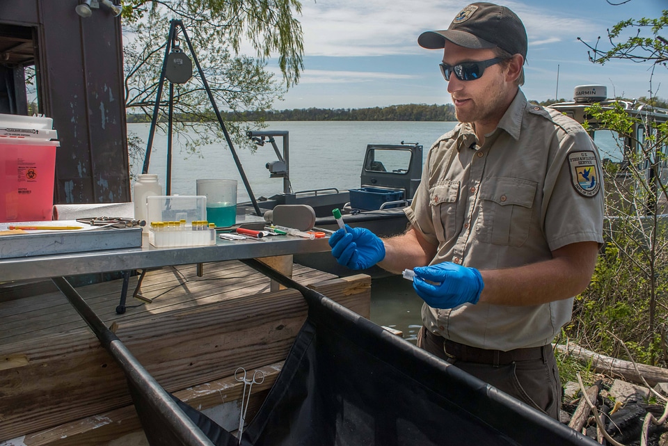 Medical instruments used by USFWS fisheries crew-3