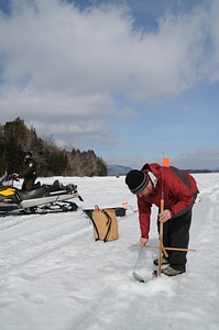 Ice fisherman photo