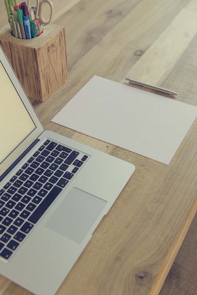 Office laptop macbook
