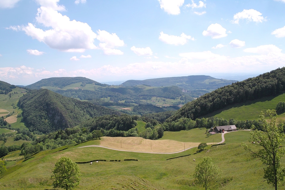 Mountains valley ravine
