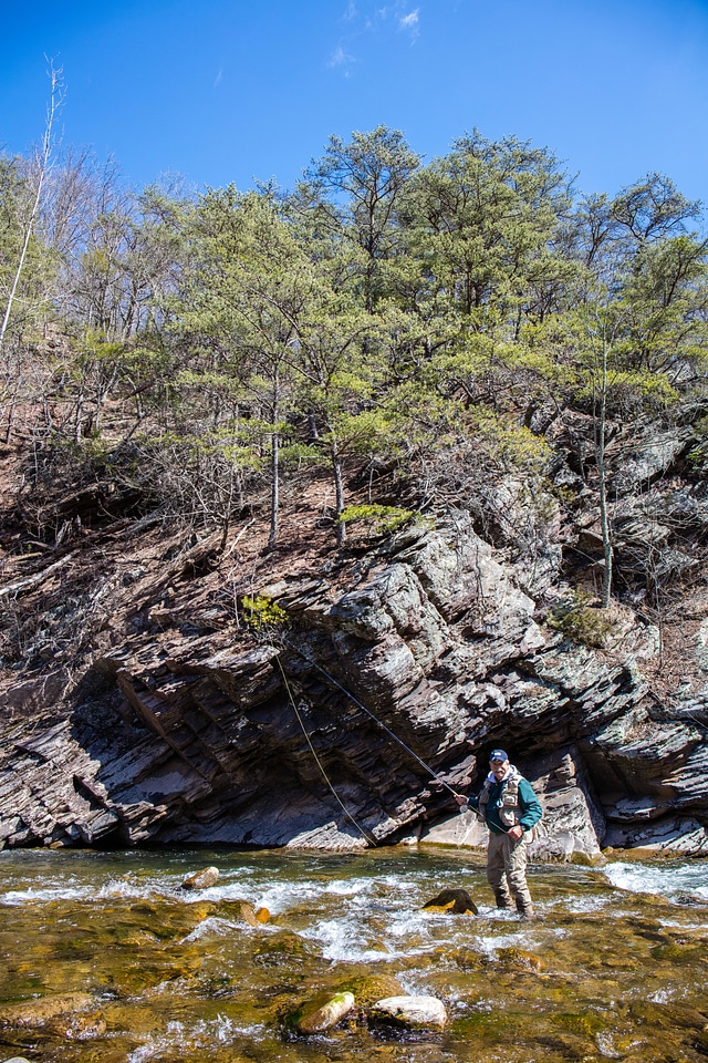 Fly fishing at Seneca Creek-1