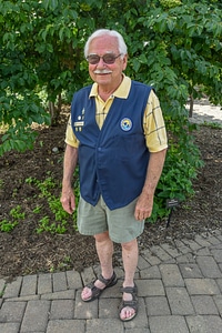 FWS Volunteer in flower garden-2
