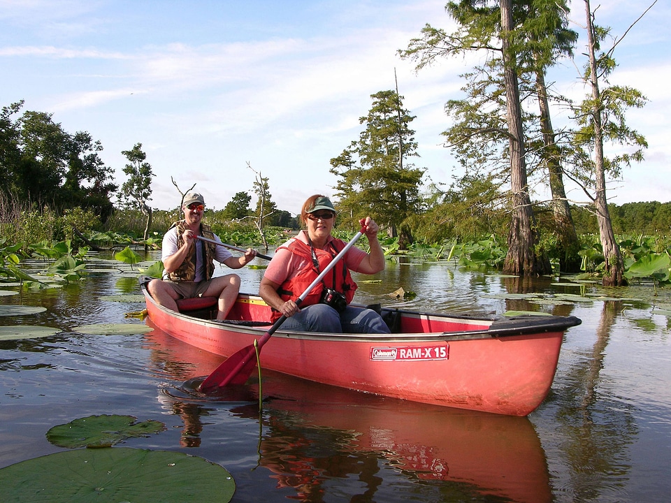 Canoeists at Mingo National Wildlife Refuge