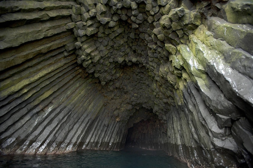 Akun Island columnar basalt formation