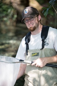 Biologists search for Fountain Darter-1