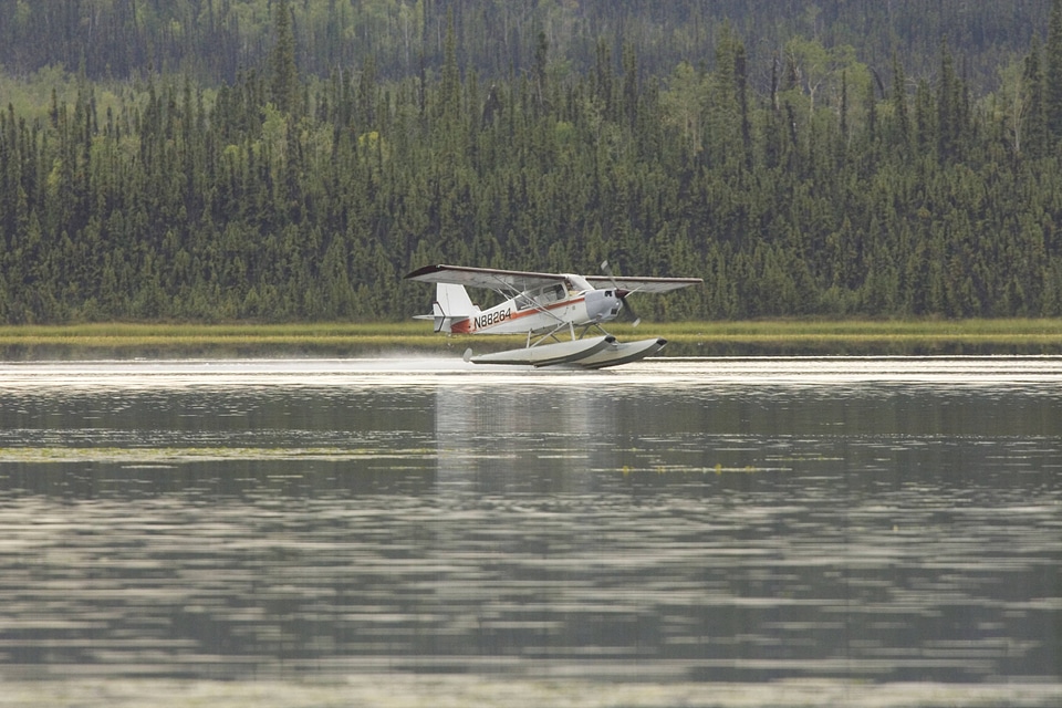 Seaplane on lake at Tetlin National Wildlife Refuge photo