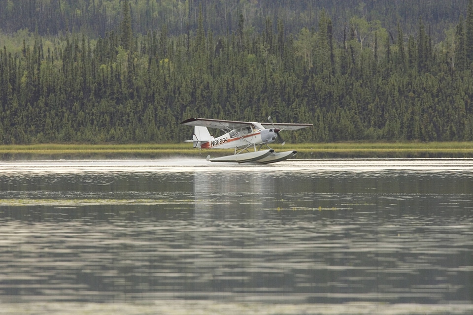 Seaplane on lake at Tetlin National Wildlife Refuge