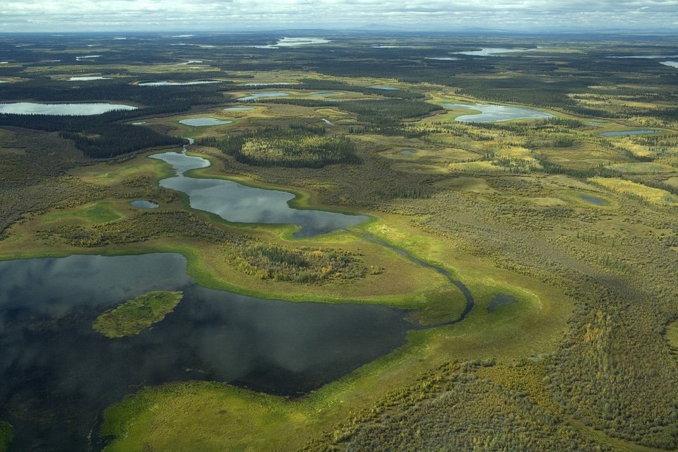 Aerial view of Yukon Flats National Wildlife Refuge-8