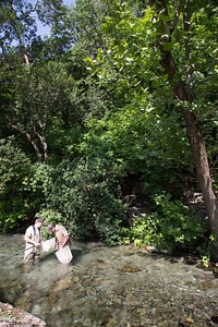 Biologists search for Fountain Darter-1