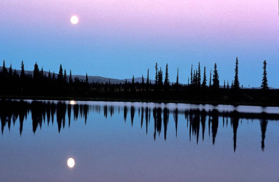 Selawik Moonscape Over Water