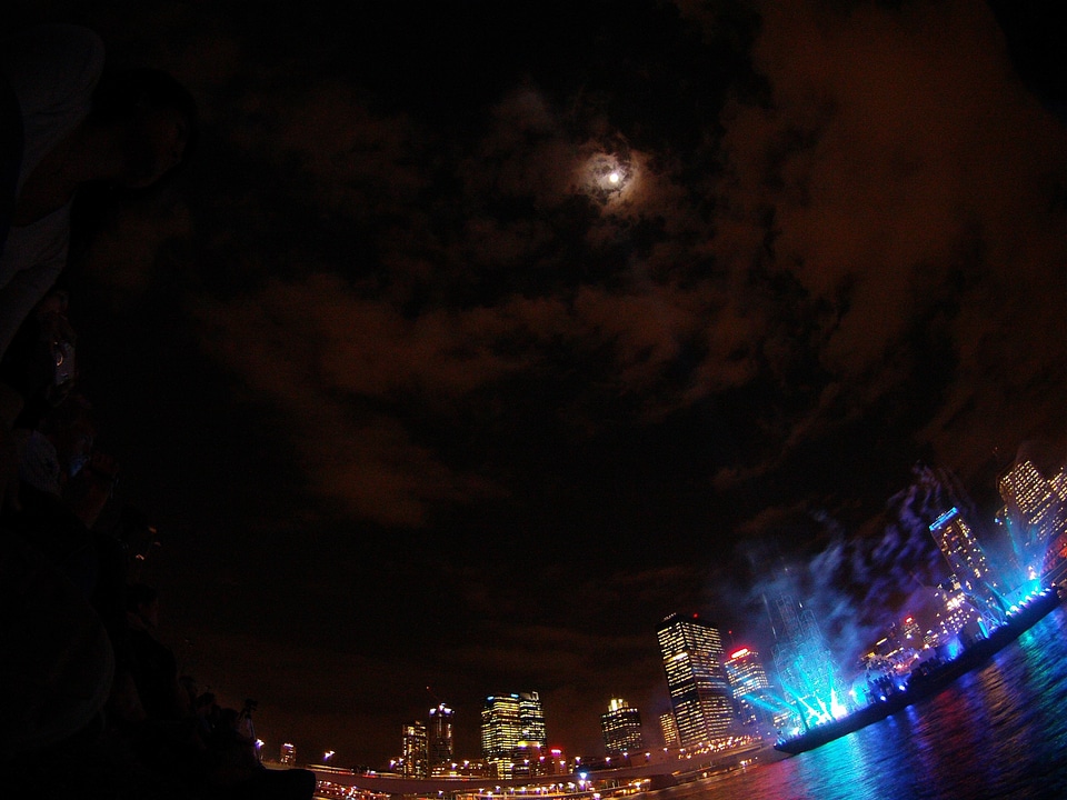 City lights night