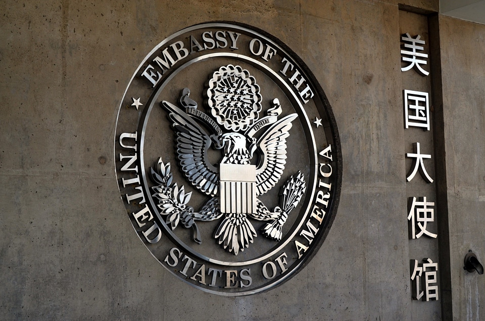 Embassy seal logo