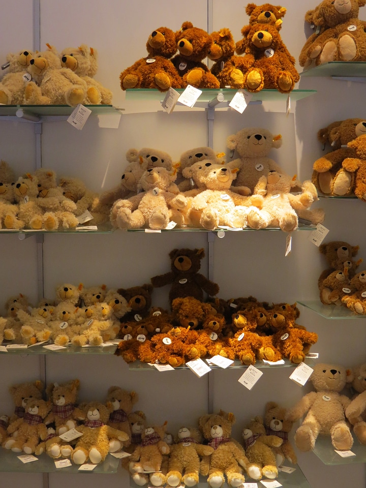 Soft toy teddy bear snuggle