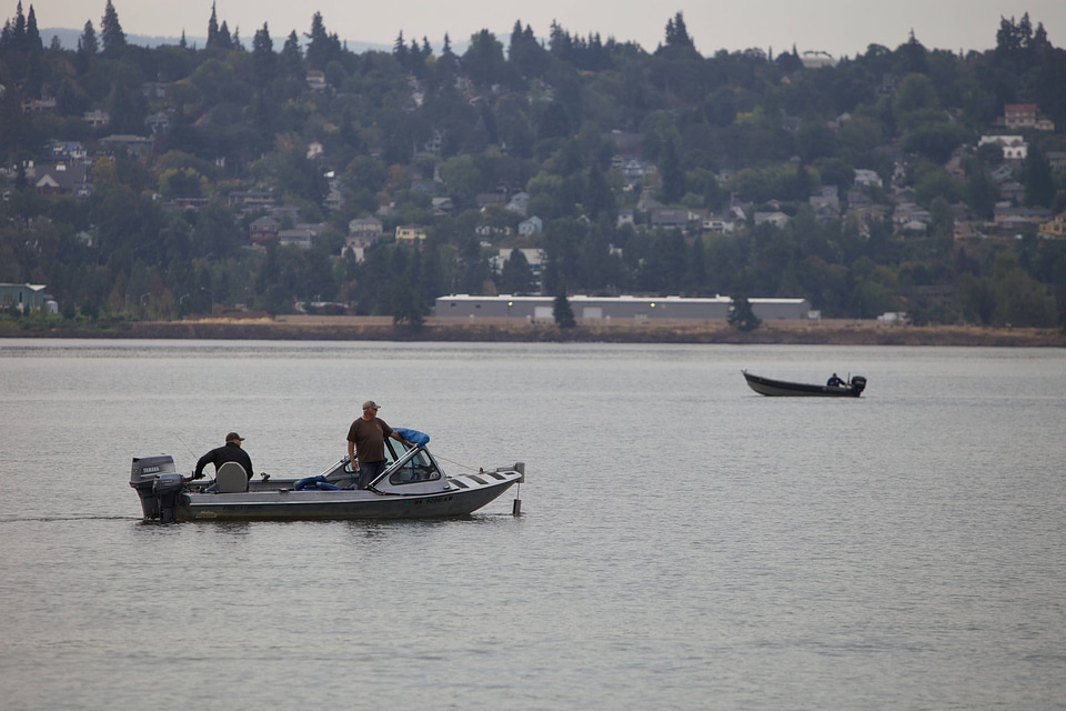 Fishing near a small town along the Columbia River-2