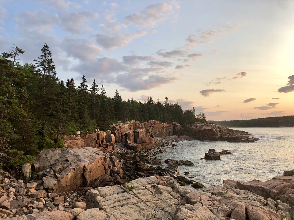 View of Acadia National Park in Maine 