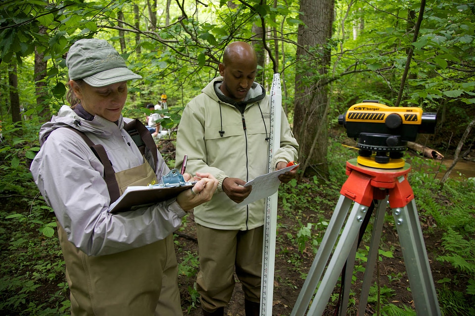 FWS employees surveying and assessing rivers and streams-2