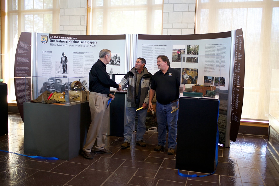 Exhibit at Wage Grade Dedication ceremony