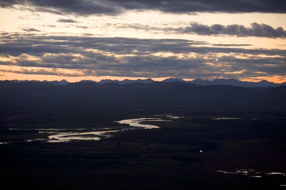 Sunset over Kanuti National Wildlife Refuge
