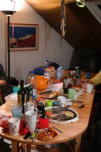 Table chaos clutter