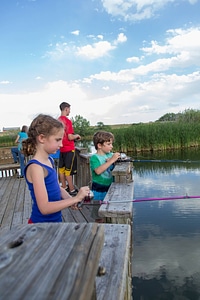 Young girl fishing-3