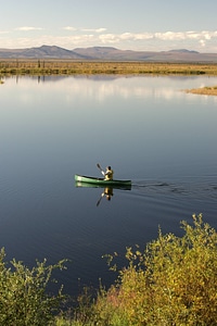 Canoeing on Kanuti Lake