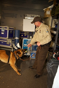 Law enforcement with K-9-2