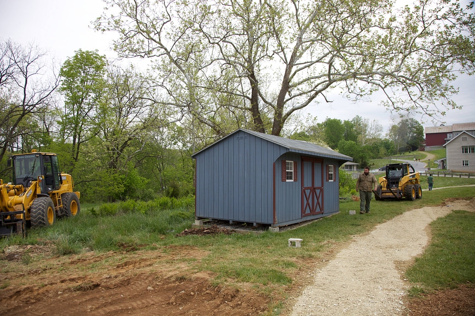 Construction of outdoor classroom-1
