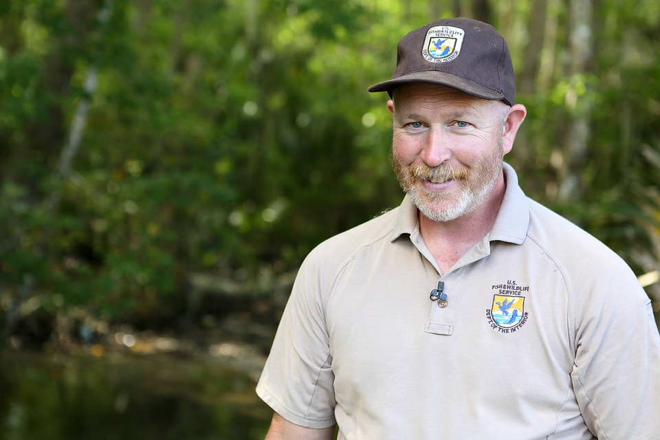 Service biologist Tony Brady