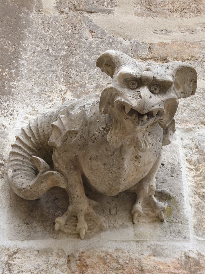 Mythical creature statue