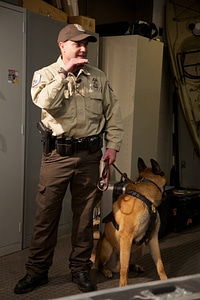 Law enforcement with K-9-3