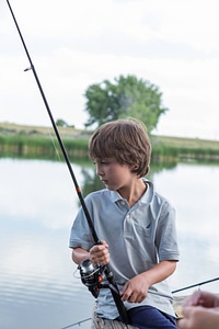 Young boy fishing-3 photo